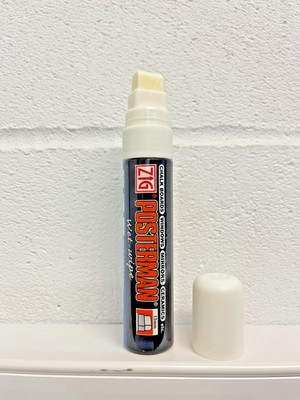 Kuretake ZIG Posterman Wet-Wipe PMA-770 Chalk Pen 15mm   White
