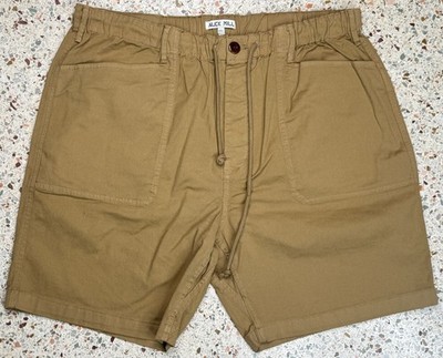 Alex Mill Men's Brown Drawstring Waist Button Fly Casual Shorts Size XXL