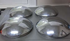 Set Of 4 Used Baby Moon Smoothie Domed Chrome Hubcaps Hot Rod Rat Rod Vw Porsche
