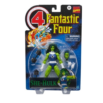 HASBRO MARVEL COMICS RETRO FANTASTIC FOUR SHE-HULK ACTION FIGURE
