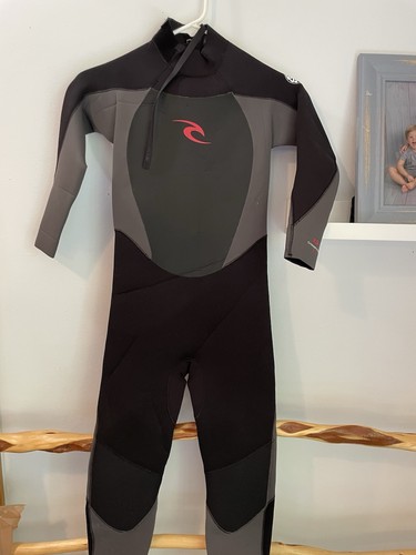 RIP CURL kids Full Wetsuit Black/Gray Long Sleeve Full Body Suit