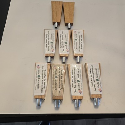 New Tapered 6.5 In Solid Red Oak Tap Handles Maple Landmark Made In Usa
