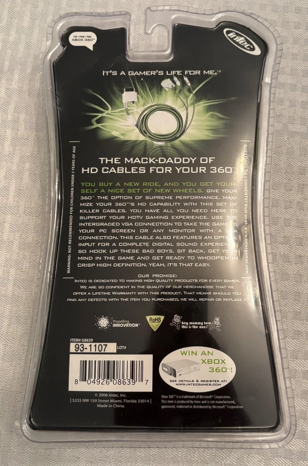 Intec VGA HD AV Cable for Xbox 360 - Image 2 of 4