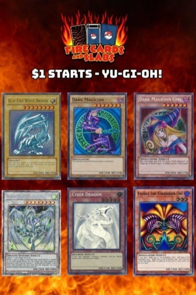 Yu-Gi-Oh! 1 Dollar Starts Vintage Starlights QCRs 1st Editions Overframes