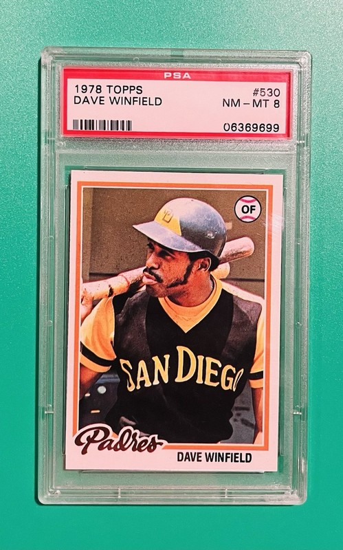1978 Topps #530 Dave Winfield HOF PSA Graded 8 - NM-MT Vintage Baseball Card