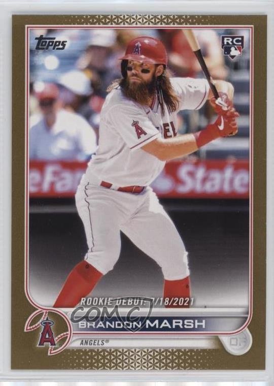 2022 Topps Update Rookie Debut Gold /2022 Brandon Marsh #US35 Rookie RC