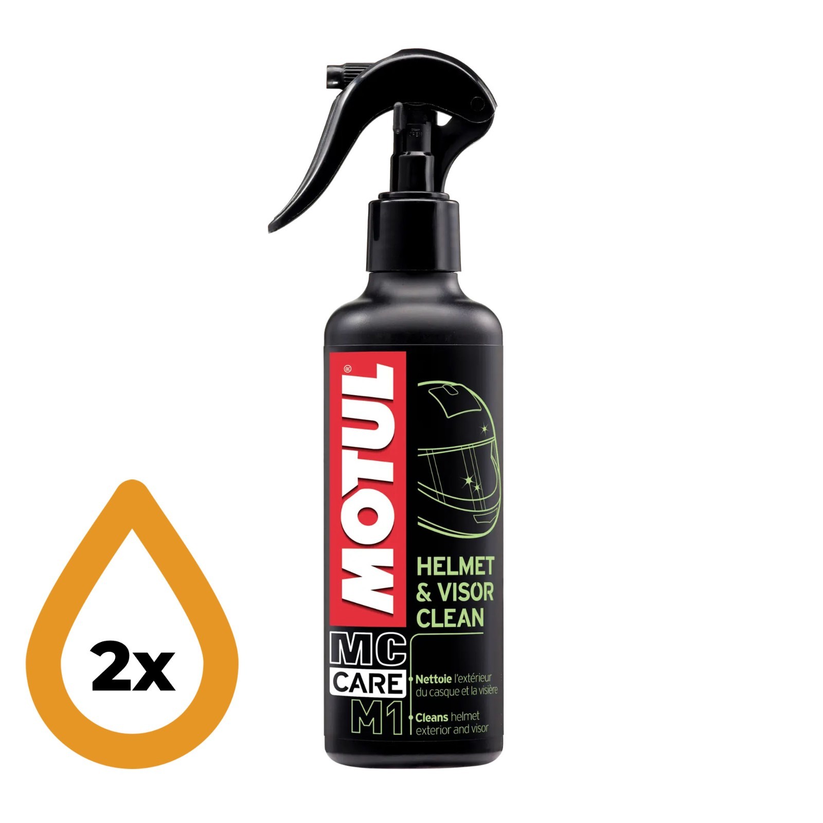 3 x Motul M1 Helmet & Visor Clean - 250ml (Streak Free, Anti Insect Effect) - Image 13