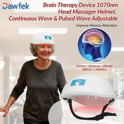 1070nm PBM Brain Helmet Parkinson Physiotherapy Infrared Red Light Therapy 