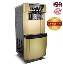 Macchina per Gelato Commerciale da Pavimento Soft Serve - Tripla Testa 30 Litri p/h