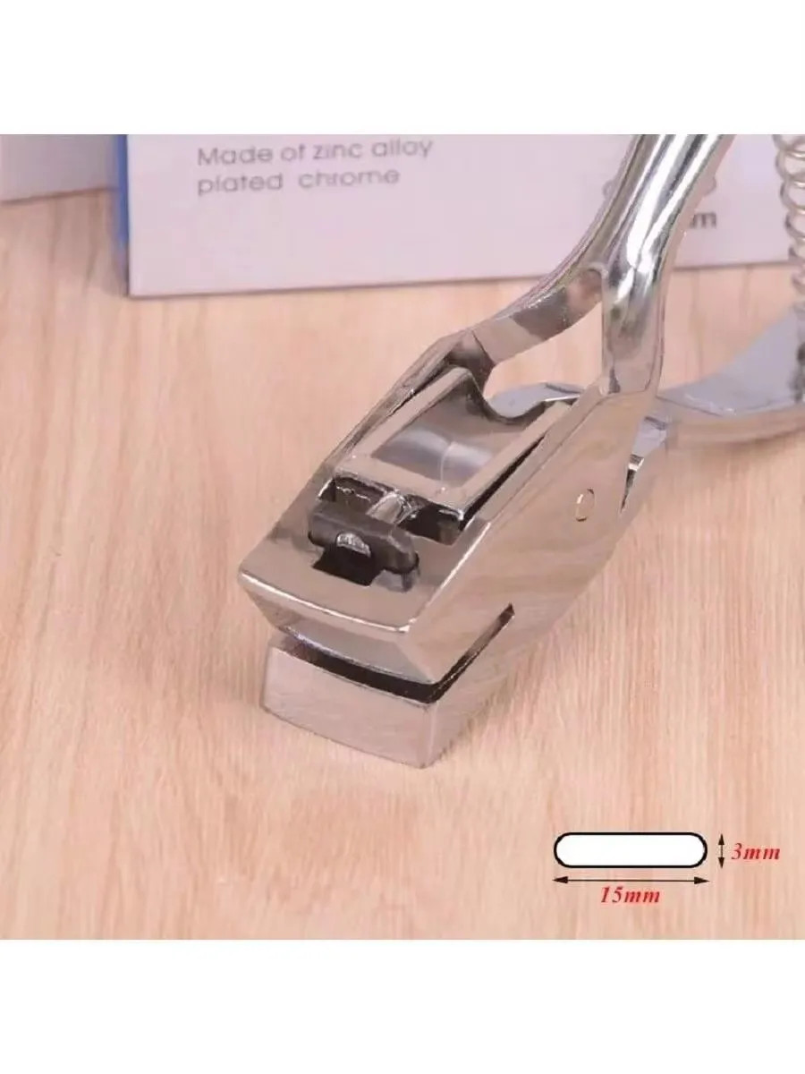 Locher Karte Stanzer Oval 3x15mm Manuell Foto Badge Scrapbook Büro