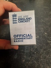 England Official Radio Commentary for Cricket   BNIB