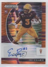 2020 Panini Prizm Draft Picks Rookies Orange Pulsar 6/20 Eno Benjamin Auto qf8