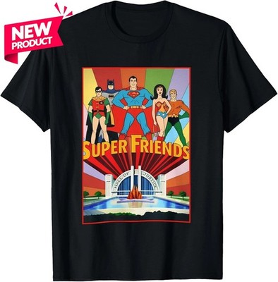 Super Friends T-Shirt - Batman, Superman, Wonder Woman, Robin - Hanna-Barbera
