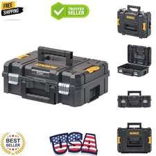 DEWALT TSTAK II Tool Box, Flat Top Tool Storage Case, Organizer Box Holds up to