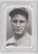 2022 Topps Museum Collection Canvas Reprints Artist Proof /50 Lou Gehrig HOF k4s