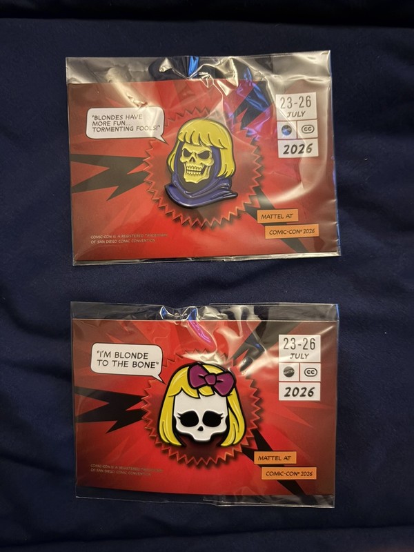 SDCC 2026 Mattel Booth Masters of the Universe 2 of them