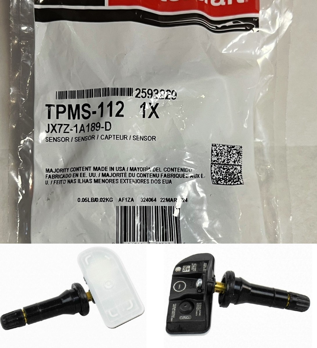 New OEM TPMS-112 TPMS-60 Tire Pressure Monitor Sensor JX7Z-1A189-D