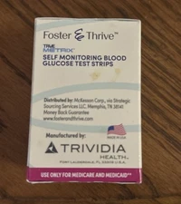 FOSTER & THRIVE TEST STRIPS 1 BOX OF 50 EXPIRES 9-14-2025 Sealed in Box