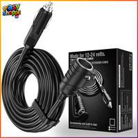 ZigarettenanzüNder VerläNgerungskabel Dc 12V 24V 16AWG 5M FüR Auto Steckdose