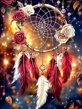 Dream Catcher Diamond Art Kits for Adults- 5D Diamond Painting Kits for Adults B