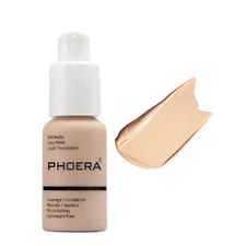 PHOERA Foundation,Flawless Soft Matte Oil Control Liquid Foundation Full Coverag