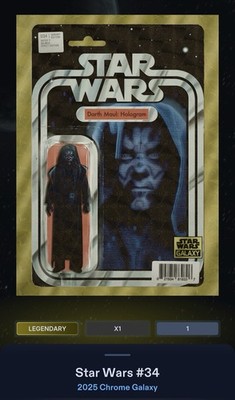 Comicfractor Maul 1cc Superfractor 1/1 Star Wars Card Trader Galaxy DIGITAL