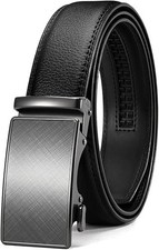 40Mm Ratchet Belt Buckle Only for 1 3/8 Slide Belt Strap, Automatic Click Buckle