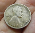 1915---- Lincoln Wheat Penny --Circulated / Worn