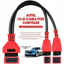 FCA 12+8 OBD2 Cable Adaptor Connector for Chr...