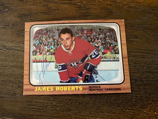 James Roberts Montreal Canadiens signed autographed Hockey card 1966 1967 NHL
