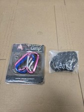 Gold Lion Gear Aluminum Carabiner D Shape 3" Pack 4 New Plus Grizzly Grip Set