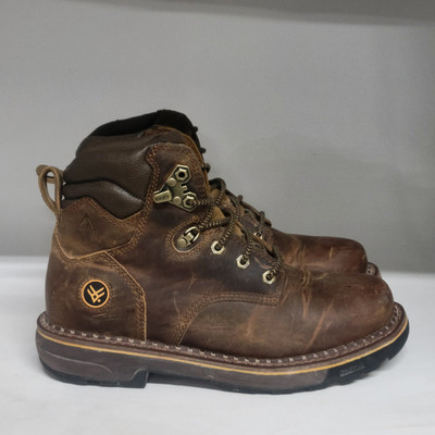Hawx Crew Chief Soft Toe Work Boot Brown Men's Size 10D