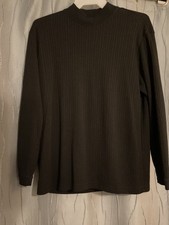 Vtg Perry Ellis men's XL sweater long sleeved polyester/rayon ribbed mock neck