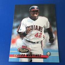 Topps 1993 Stadium Club Carlos Martinez Rookie #255 MLB Baseball Card Indians. rookie card picture