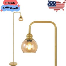 Modern Floor Lamp for Living Room with 6W LED Bulb, Industrial Floor Lamp