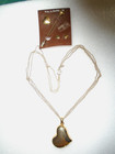 VINTAGE AVON PRETTY GOLDTONE HEART PENDANT NECKLACE/2 PINS & EARRINGS SET — photo 5