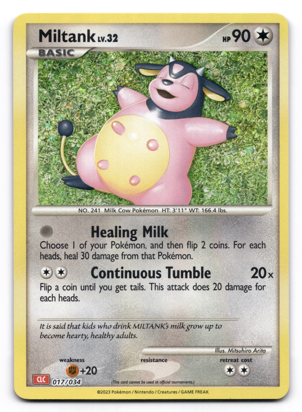 Miltank NM 017/034 Trading Card Game Classic Pokemon TCG Holo
