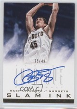 2013-14 Panini Intrigue Slam Ink 25/49 Raef LaFrentz #4 Auto 0f8