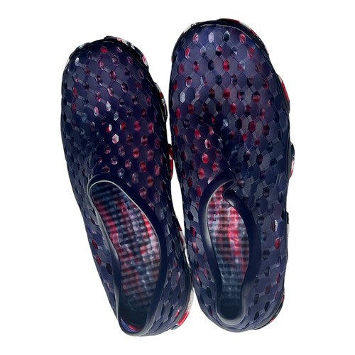 Men's Navy Honeycomb Perforated Slip On Water Shoes EVA Clogs Lightweight 11‑12