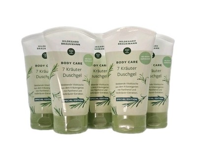 HILDEGARD BRAUKMANN 750 ml 7 Kräuter Duschgel Shower Gel 5x 150 ml