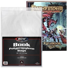 Product Image: 50 BCW 10x13 Book Bags 2 inch Flap Storage Sleeve RPG Game Magazine 2 mil poly