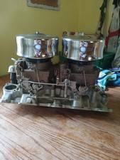 1957-1961 Corvettechevy Dual Quad Winters Snowflake Intake With Correct Carter 1957-1961 Corvettechevy Dual Quad Winters Snowflake Intake With Correct Carter