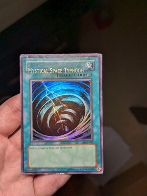 MISPRINT Yu-Gi-Oh!  Mystical Space Typhoon  MRL-047  Ultra Rare Altered Read!!!