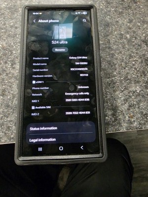 Samsung Galaxy S24 Ultra  unlocked  Previous Carrier Verizon