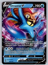 Omastar V Holo Ultra Rare SWSH12: Silver Tempest 035/195 NM