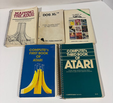 Vintage Atari Manual Lot of 5 DOS XL, Mapping...