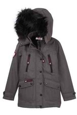 CANADA WEATHER GEAR Gray Long Softshell Jacket Girl 7/8 NWT 120