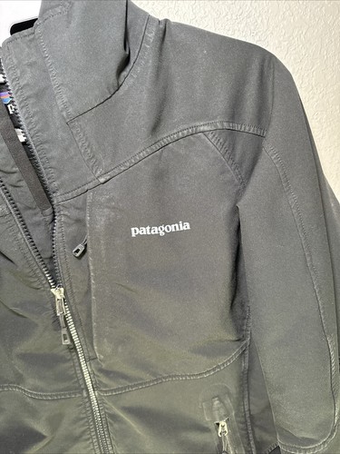 Patagonia Women's Black Soft Shell Zip Front Jacket Size Large - Picture 3 of 9