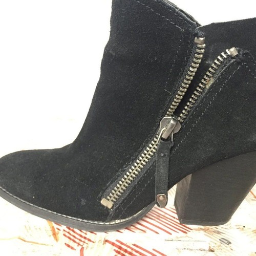 Dolce Vita Black Highlander Boot Exposed Zipper 9.5 Punk Rebel Moto Grunge - Picture 7 of 8