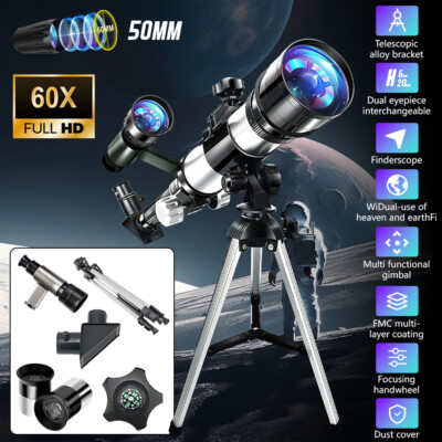 Professional Astronomical Telescope with High Tripod Lunar Mirror HD Viewing